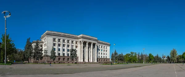 Οδησσός Ουκρανία 2023 Ιστορικό Κτίριο Σπίτι Των Συνδικάτων Στο Kulikovo — Φωτογραφία Αρχείου