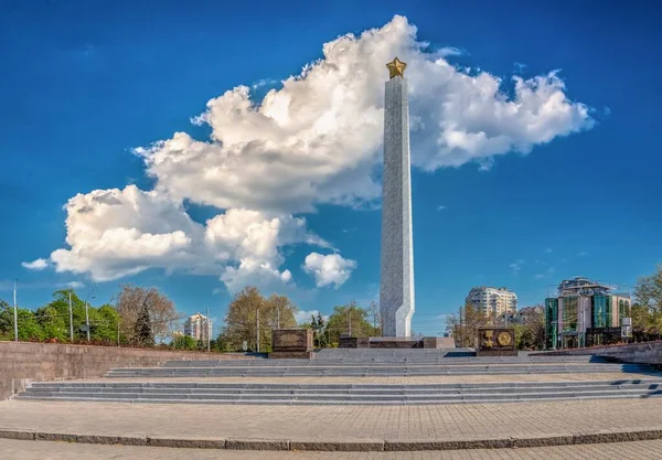 Odessa Ukraina 2023 Obelisk Wings Victory Arcadia Distriktet Odessa Ukraina — Stockfoto