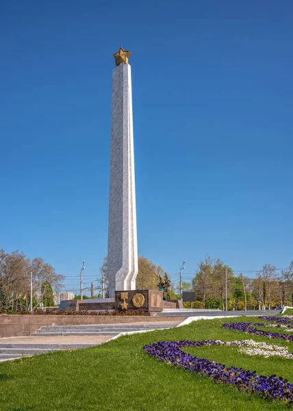Odessa Ukraine 2023 Obelisk Wings Victory Dans District Arcadia Odessa — Photo