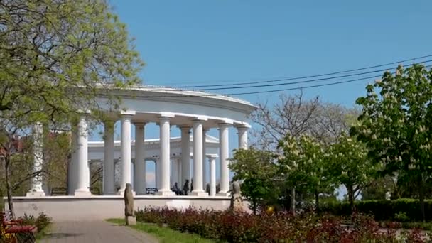 Chernomorsk Ucrânia 2023 Colonata Chernomorsk Região Odessa Ucrânia Dia Ensolarado — Vídeo de Stock