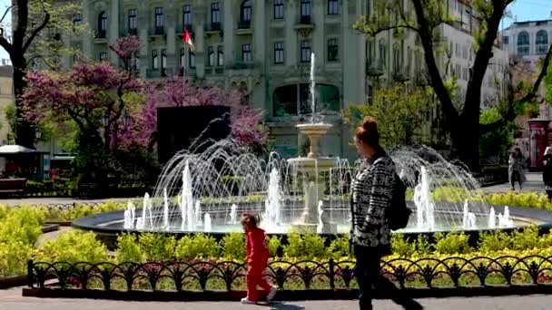 Odessa Ucrânia 2023 Parque Cidade Centro Histórico Odessa Ucrânia Dia — Vídeo de Stock