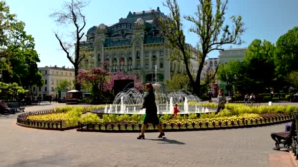 Odessa Ucrânia 2023 Parque Cidade Centro Histórico Odessa Ucrânia Dia — Vídeo de Stock