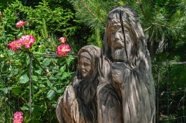 Odessa, Ukrayna 06.06.2023. Ukrayna 'nın Odessa şehrinde güneşli bir yaz gününde Eco Park New Vasyuki