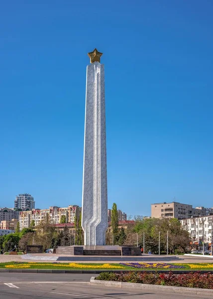 Odessa Ukraine 2023 Obelisk Wings Victory Dans District Arcadia Odessa — Photo