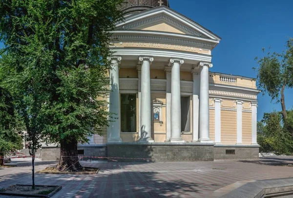 Odessa Ucrania 2023 Catedral Spaso Preobrazhensky Odessa Después Ataque Con —  Fotos de Stock