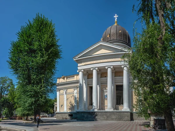 Odessa Oekraïne 2023 Spaso Preobrazjenski Kathedraal Odessa Een Raketaanval Tijdens — Stockfoto
