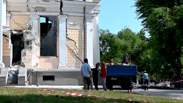 Odessa Ukrayna 2023 Rusya Ile Ukrayna Arasındaki Savaş Sırasında Odessa — Stok video