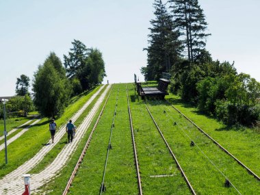 Elblag, Polonya: Kanallar arasında ünlü demiryolu taşımacılığı