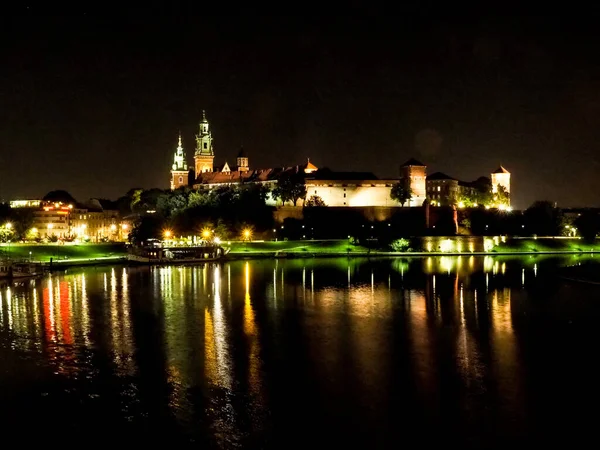 Krakow Poland Night City Images — Stock Photo, Image