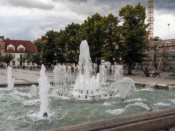 Plock Polônia Praça Principal Cidade — Fotografia de Stock