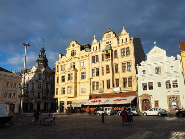 Plzen República Checa Centro Cidade Edifícios Históricos — Fotografia de Stock