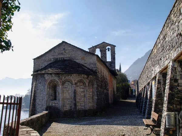 Ossuccio Italië Lakefront Historische Gebouwen Van Beroemde Stad — Stockfoto