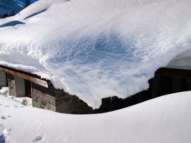 Valle Bedretto, İsviçre: Vadinin karlı kış manzarası.