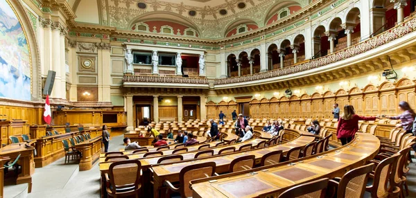 Bern Switzerland Dome Federal Palace Swiss Confederation 免版税图库图片