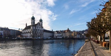 Lucerne, Switzerland: Old city center of the lake town.