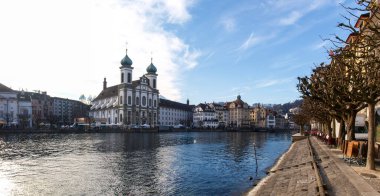 Lucerne, Switzerland: Old city center of the lake town.