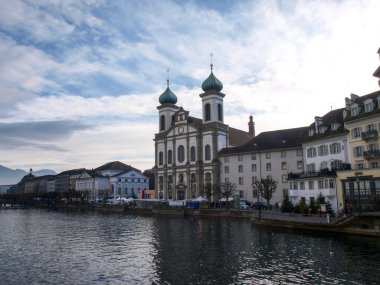 Lucerne, Switzerland: Old city center of the lake town.