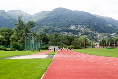 Tenero, Switzerland - May 28, 2018: various activities of the sports center.