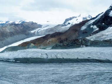 Zermatt, Switzerland: Image of the famous mountain called Catena del Monte Rosa and Cima Doufour
