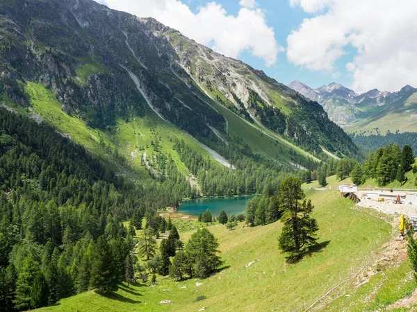 Albula Zwitserland Juli 2018 Berglandschap Van Alpenpas — Stockfoto
