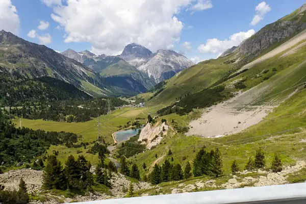 Albula Suisse Paysage Montagneux Col Alpin — Photo
