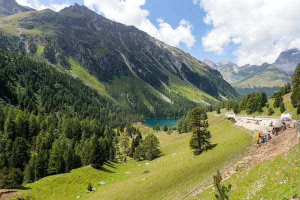 Albula Szwajcaria Krajobraz Górski Przełęczy Alpejskiej — Zdjęcie stockowe