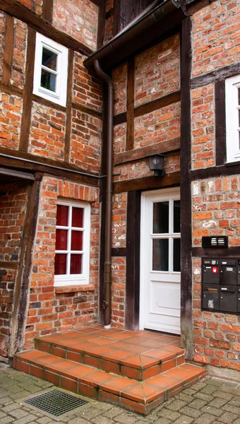 Lüneburg Gebäude Historische Und Künstlerische Strukturen Der Stadt — Stockfoto
