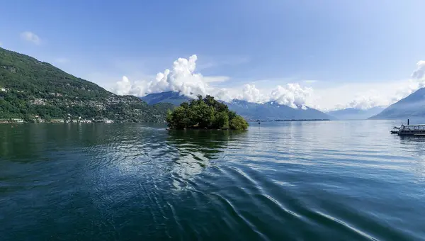 Porto Ronco Suíça Aldeia Característica Margem Lago Maggiore — Fotografia de Stock