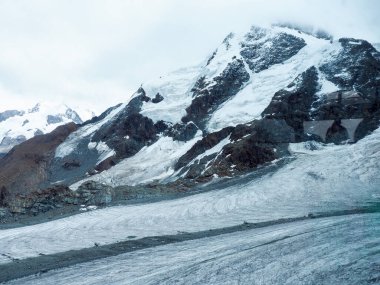 Zermatt, Switzerland: Image of the famous mountain called Catena del Monte Rosa and Cima Doufour