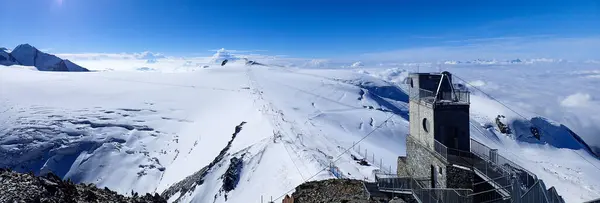 Zermatt Switzerland Matterhorn Glacier Paradise Reaches Peak 3883M — Foto Stock