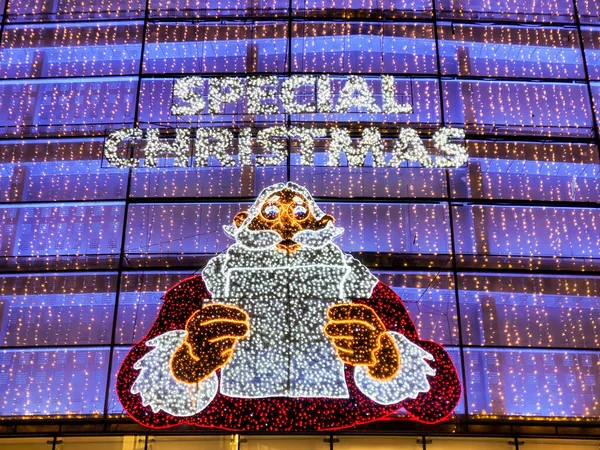 Lugano Suíça Praça Cidade Decorada Para Festas Natal — Fotografia de Stock