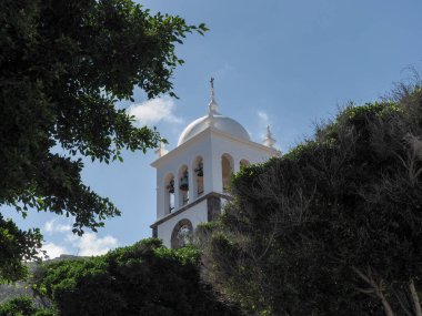 Garichico, İspanya: Tenerife adasının kuzeyindeki ünlü okyanus tatil beldesi. Evler, anıtlar ve tipik noktalar