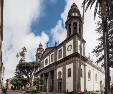 Tenerife, İspanya - 7 Mart 2019: Katedral de San Cristobal de La Laguna