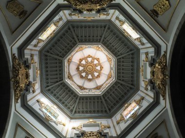 Tenerife, İspanya - 7 Mart 2019: Nostra Signora della Candelaria Kraliyet Marian Kilisesi