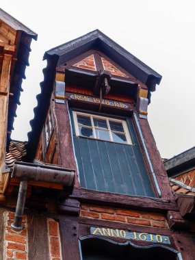 Lueneburg, Almanya - 2 Nisan 2018: şehrin tarihi ve sanatsal yapıları