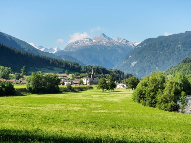 Graubunden Kantonu, İsviçre: Albula geçidi dağ manzarası