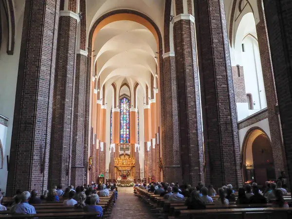 Szczecin, Polonya - 12 Ağustos 2018: St. James Katedrali