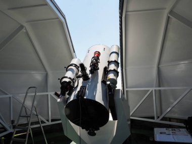 Monte Generoso, İsviçre - 26 Ağustos 2018: Monte Generoso Astronomik Gözlemevi