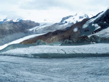 Zermatt, Switzerland: Image of the famous mountain called Catena del Monte Rosa and Cima Doufour