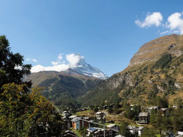 Zermatt, Switzerland: Image of the famous mountain called Matterhorn or Cervino
