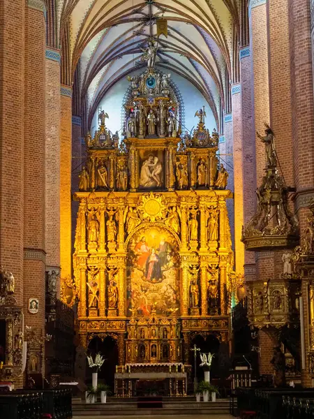 Gniew, Polonya - 7 Ağustos 2018: Kasaba ve kale