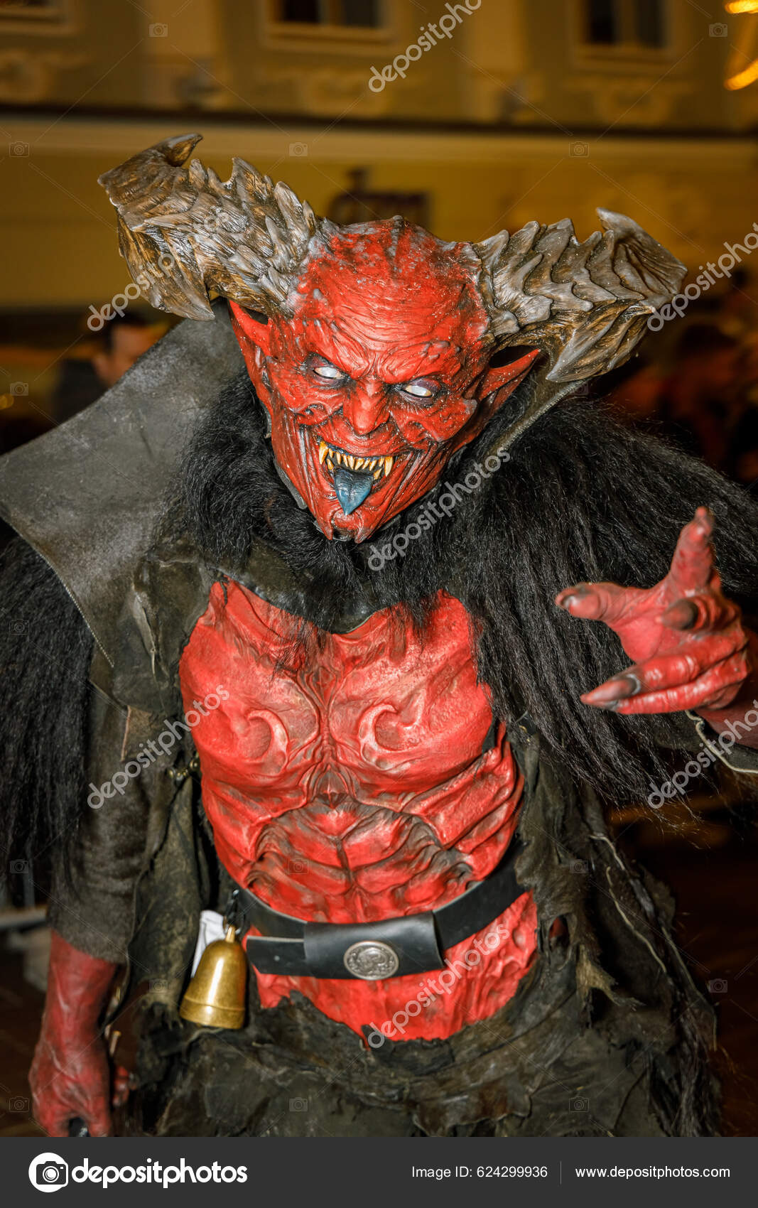 Klagenfurt Austria November 19Th 2022 Unidentified Man Wears Krampus Devil  – Stock Editorial Photo © erikzunec #624299936
