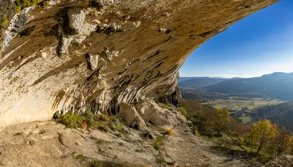 Orejas Istria Refugio Roca Abri Veli Badin Una Parte Del Imagen de archivo