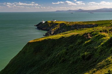 Baily Deniz feneri Howth yarımadasında bir yaz günü, Dublin, İrlanda