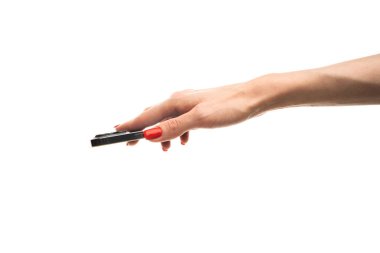 Beyaz arka planda izole edilmiş akıllı telefon. Yüksek kalite fotoğraf