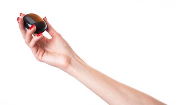 Kablosuz kulaklıklar beyaz arka planda izole edilmiş. Kulaklıklar izole. Yüksek kalite fotoğraf