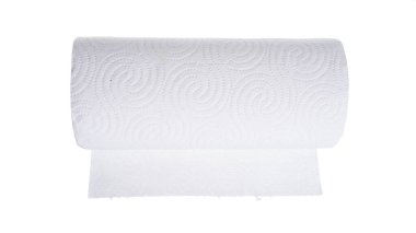 Tuvalet kağıdı beyaz arka planda izole edilmiş. Yüksek kalite fotoğraf