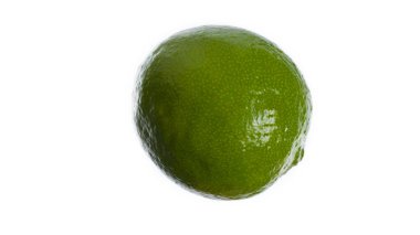 Beyaz arka planda taze limon izole edilmiş. Yüksek kalite fotoğraf