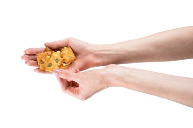 Kabak çekirdeği ve baharatlı kare diyet kurabiyeler. Çıtır bitkisel krakerler. Yüksek kalite fotoğraf