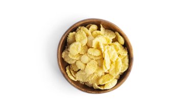 Tahta kasedeki tanecikler beyaz arka planda izole edilmiş. Yüksek kalite fotoğraf